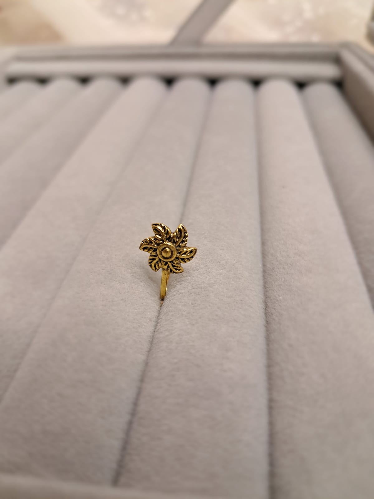 Traditional Antique Gold-Tone Nose Pins - Image 6