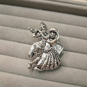 The Radha-Krishna Oxidized Divine Love Ring