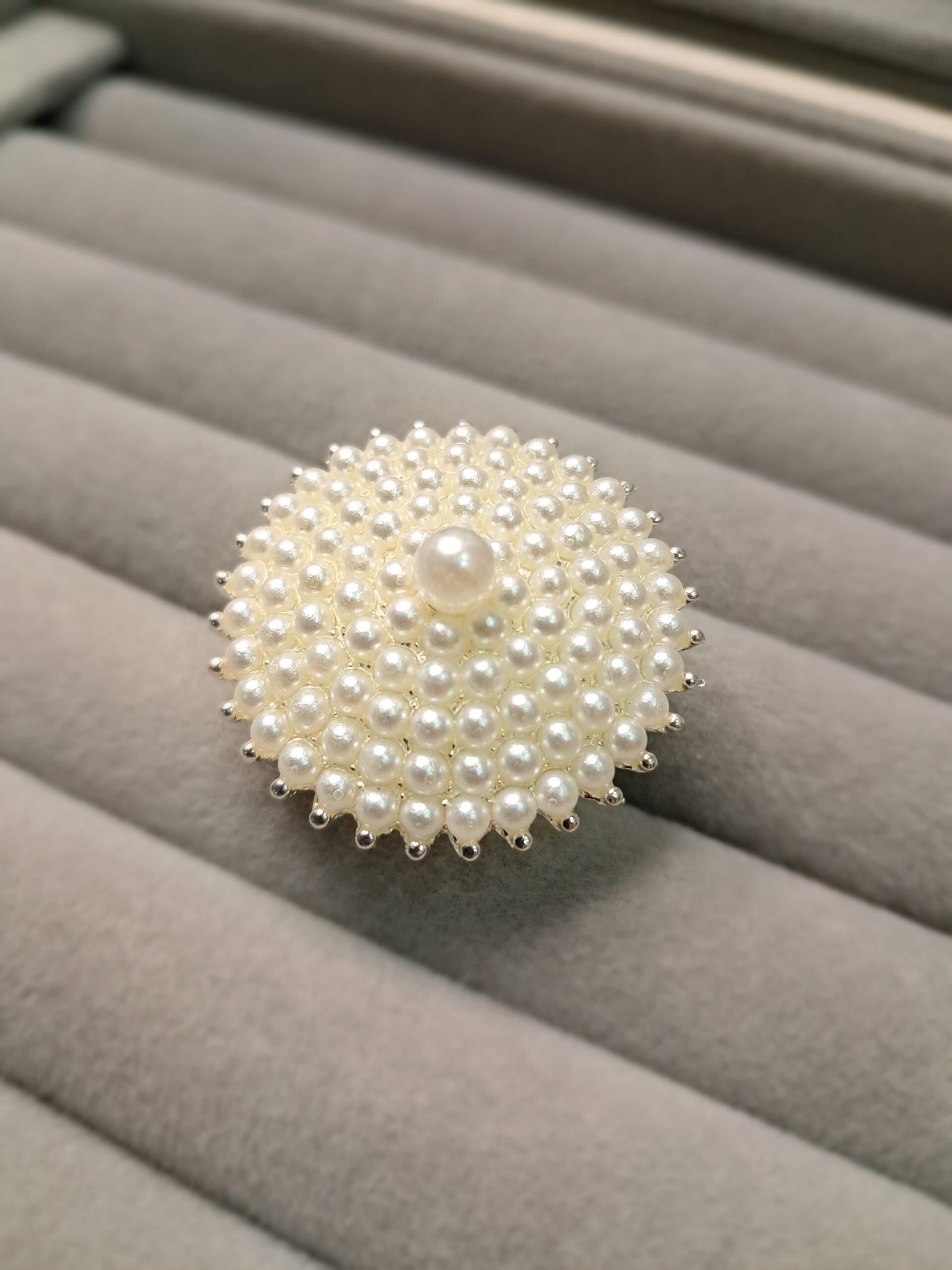 The 'Maharani' Pearl Sunburst Statement Ring - Image 2