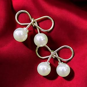 whimsical bow with pearls - Image 2