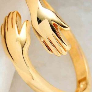 Gold "Embrace" Cuddle Cuff Bracelet
