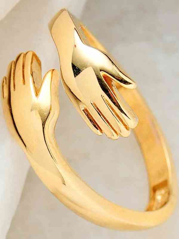 Gold "Embrace" Cuddle Cuff Bracelet