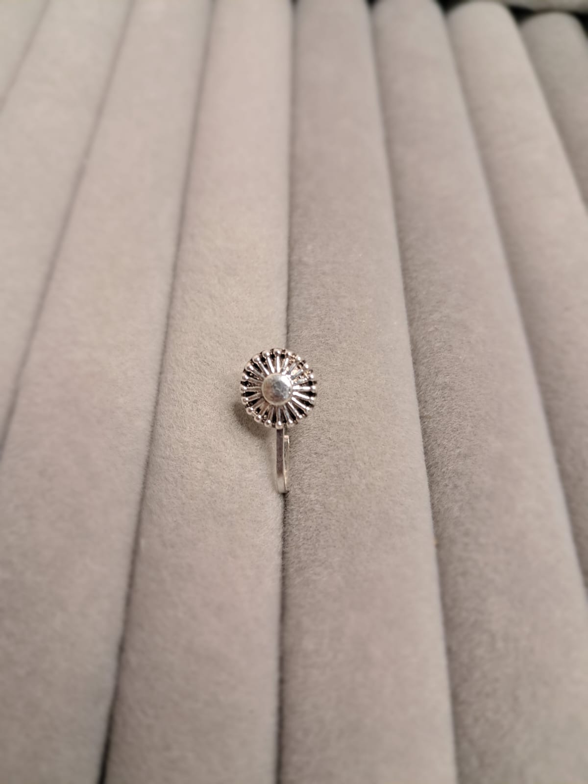 Traditional Antique Silver-Tone Nose Pins - Image 2