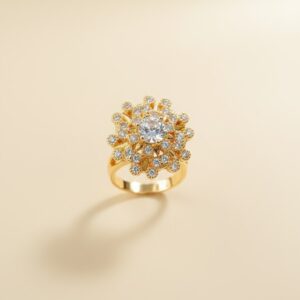 The Golden Starburst Radiance Ring