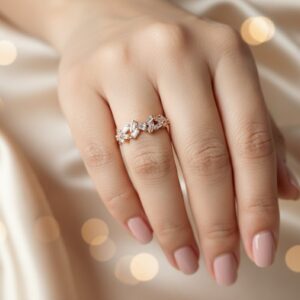 The "Geometric Sparkle" Eternity Ring