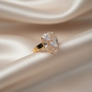 The "Pear-fect Petal" Statement Ring