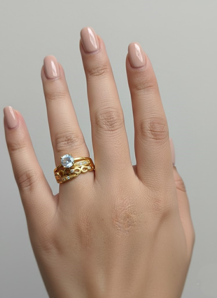 The "Ocean Serenity Stack" Ring - Image 2