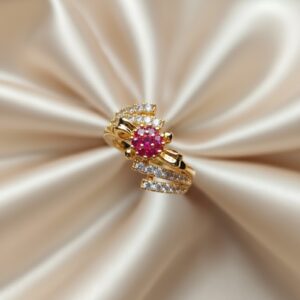The "Crimson Bloom" Ring
