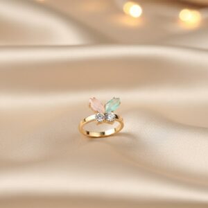 The Pastel Butterfly Ring