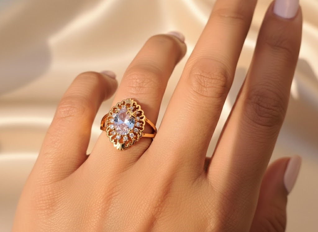 Regal Filigree Bloom ring - Image 2