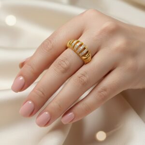 The "Gilded Ribbons" Ring