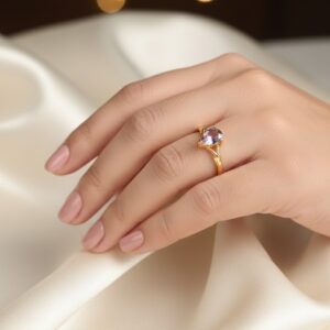 The Lilac Majesty Gold Ring