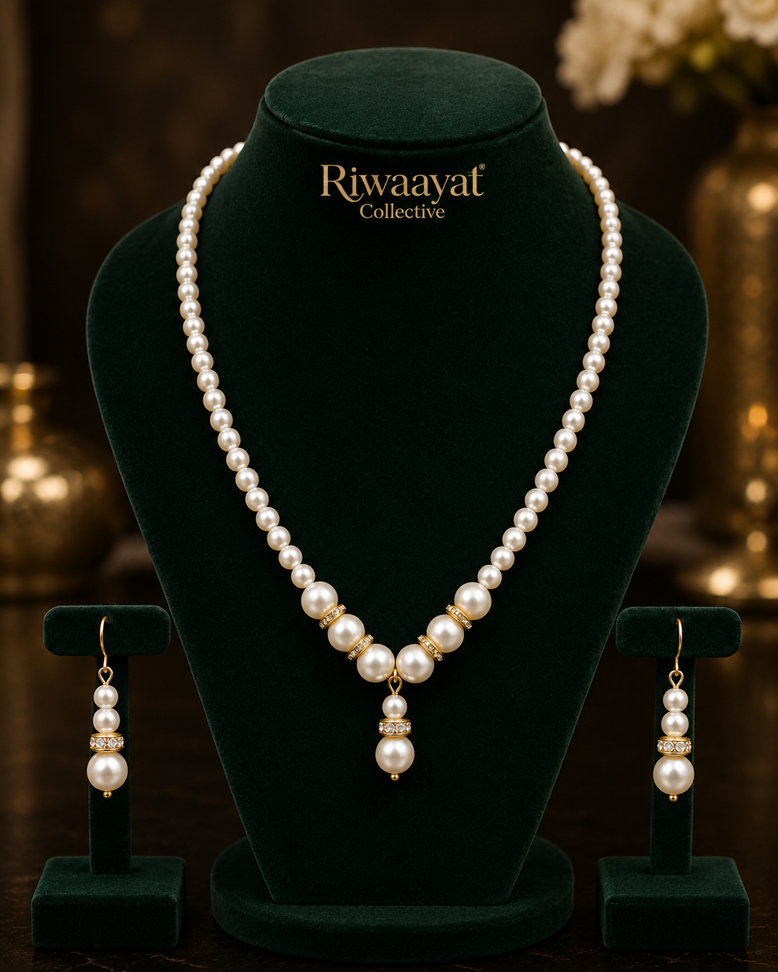 Luminous Grace Pearl Droplet Set - Image 2