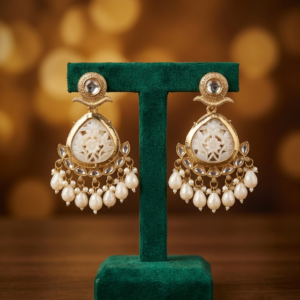 The Vintage Ivory Carved Chandbalis