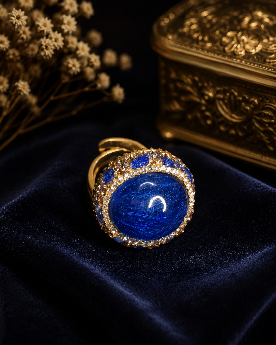 Bosphorus Sultanate Deep Blue Heirloom Ring - Image 2
