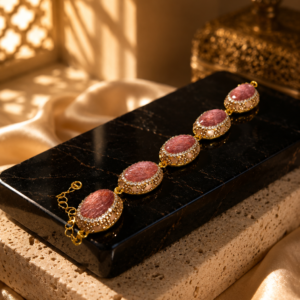 Sultan’s Rose Quartz & Garnet Heritage Link Bracelet
