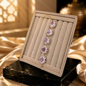 Sultan’s Amethyst Aura Link Bracelet