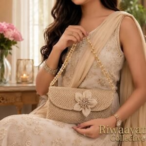 Celeste Jute Statement Clutch