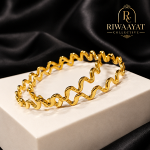 Aurelia Wave Bangles (from the Riwaayat Collective)