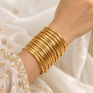 Elysia Classic Gold Bangles Pair